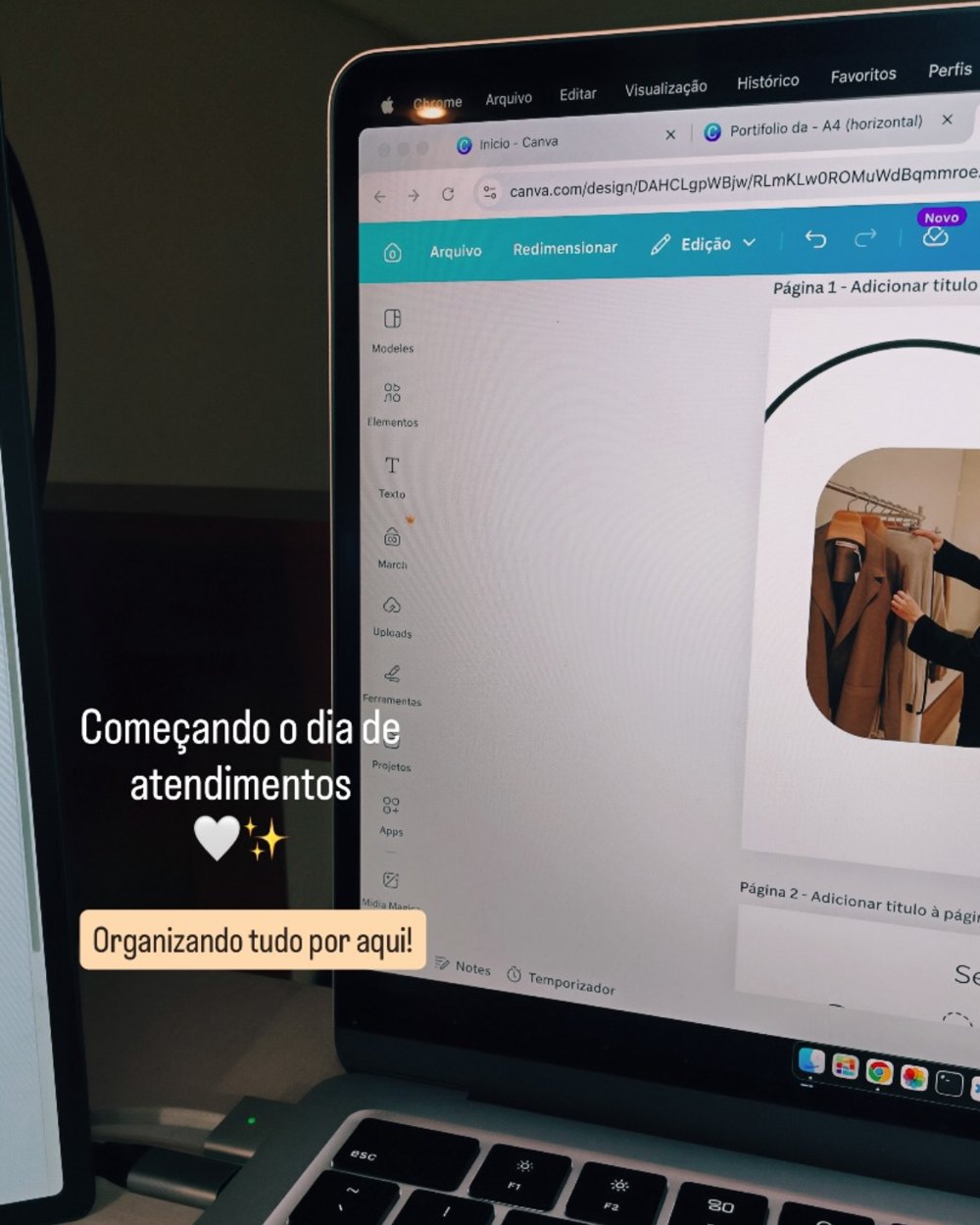 Bastidores: preparando os atendimentos